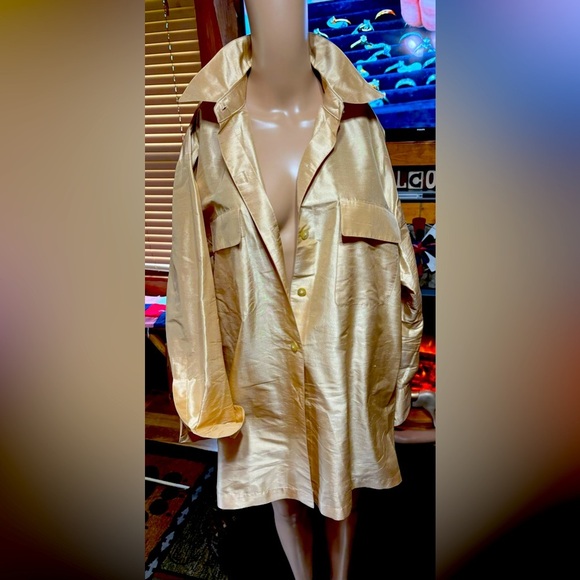 Vintage 100% Silk‎ LindaAllardEllenTracy Blouse - Picture 1 of 6